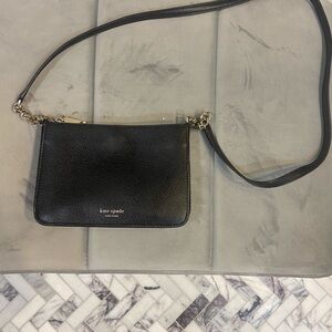 Kate Spade Black Crossbody Bag with Gold Hardware